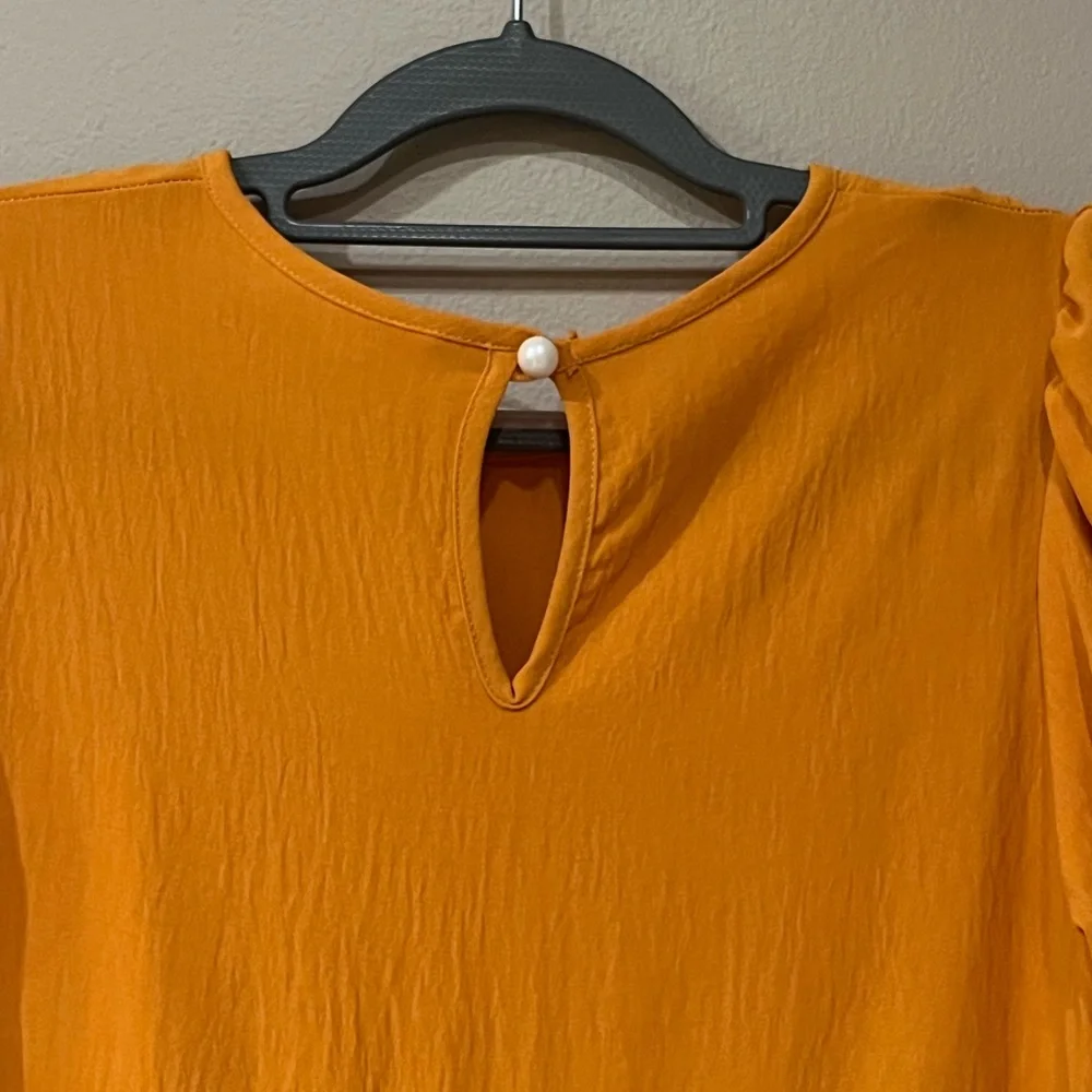 NWT Mustard colored babydoll dress with pockets comfy - Picture 7 of 7